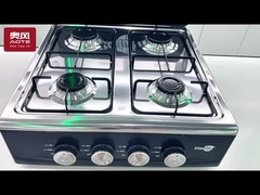 4 gas stove with half lid
