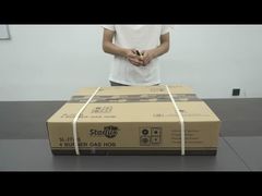 Stainless Steel Built In Electric And Gas Hobs Cooker With 3 Burner 1 Electric Stove